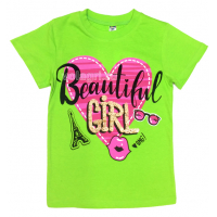20-103205 "Beautiful", Футболка, 8-12 лет, салатовый 20-103205 "Beautiful", Футболка, 8-12 лет, салатовый